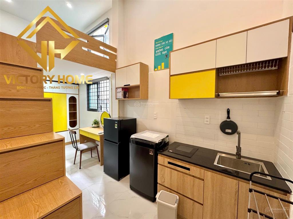 Studio gác cao 1m7 45m2  chung cư mini lê quang định  bình thạnh