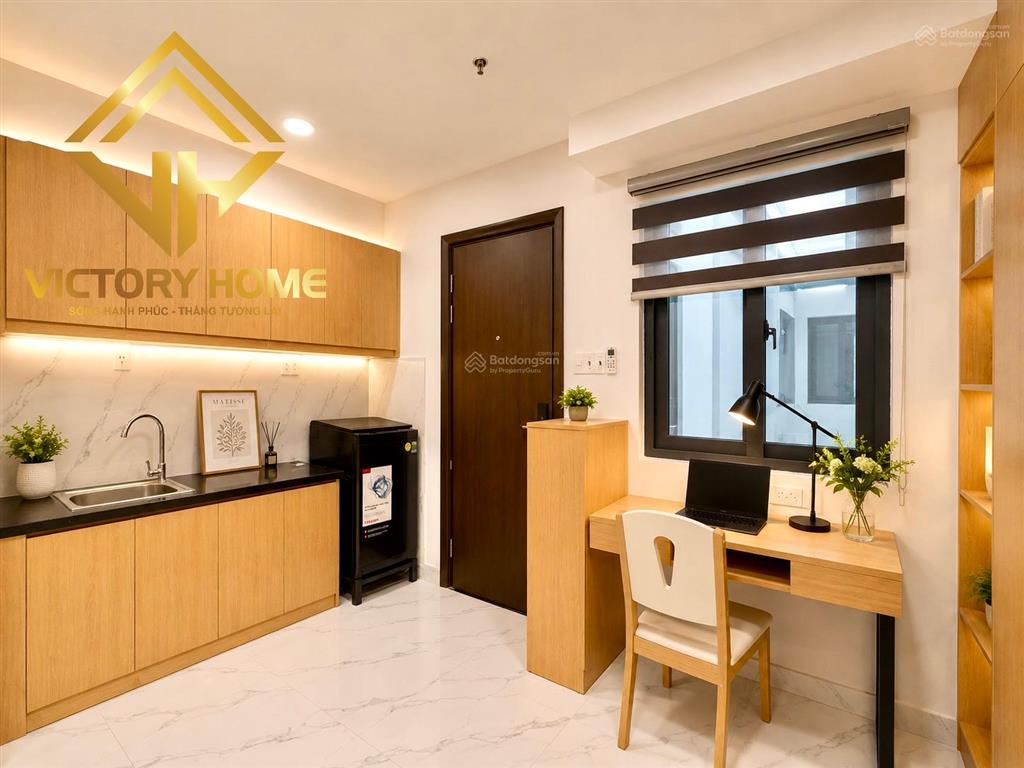 Studio full nội thất gỗ xịn sò ngay lê trực, bình thạnh