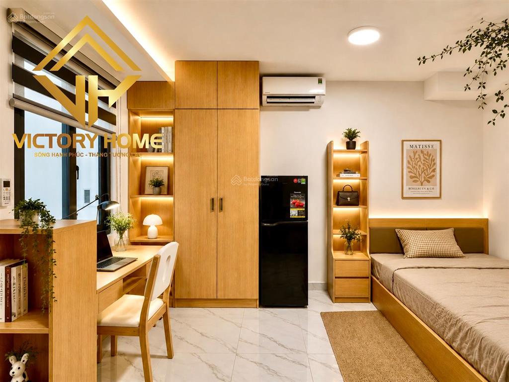 Studio full nội thất gỗ xịn sò ngay lê trực, bình thạnh