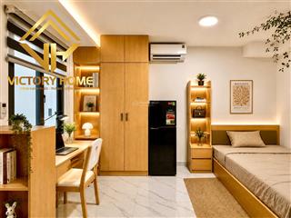 Studio full nội thất gỗ xịn sò ngay lê trực, bình thạnh
