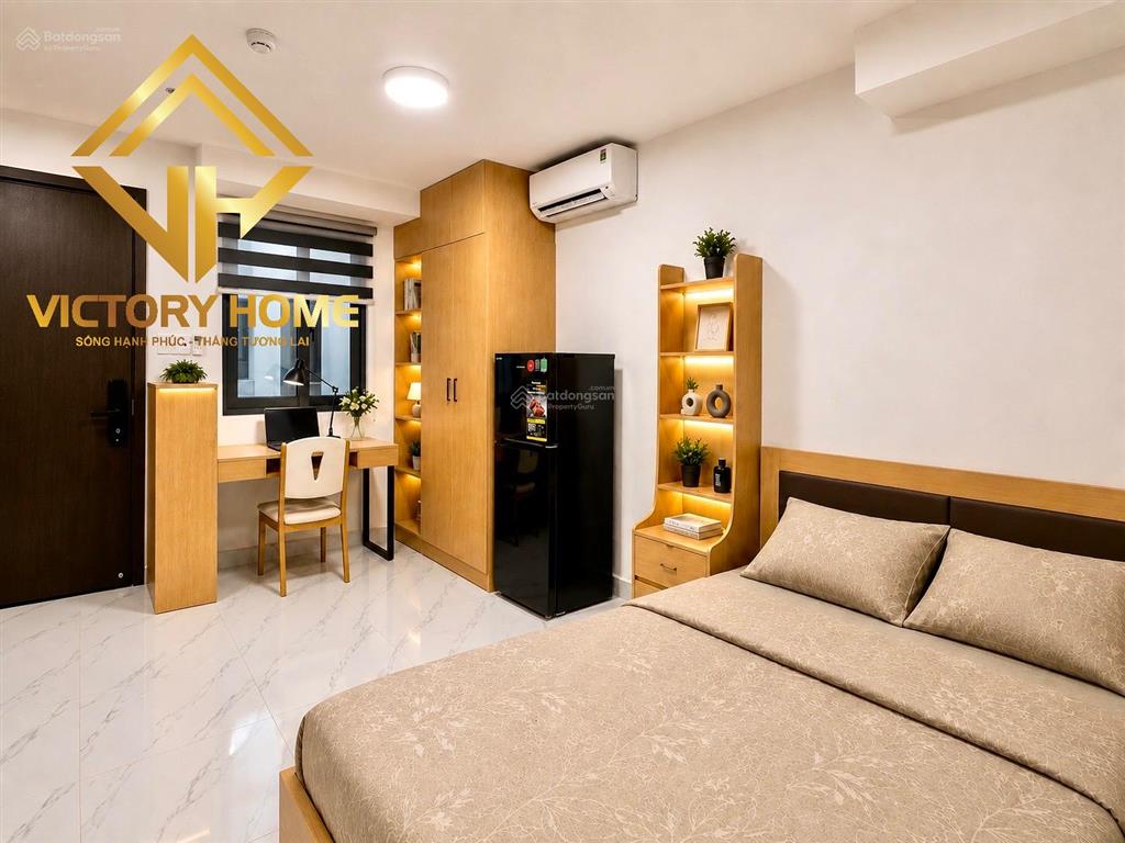 Studio full nội thất gỗ xịn sò ngay lê trực, bình thạnh