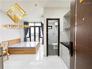 Studio ban công view thoáng  toà nhà cao cấp có lễ tân & bảo vệ 24/7  bình thạnh