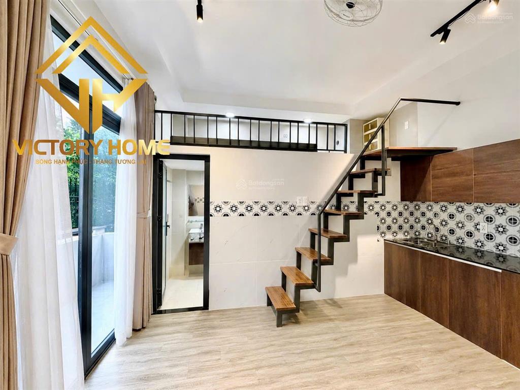 Gác cao 45m2 + ban công siêu rộng full nội thất mới ngay bình lợi, bình thạnh