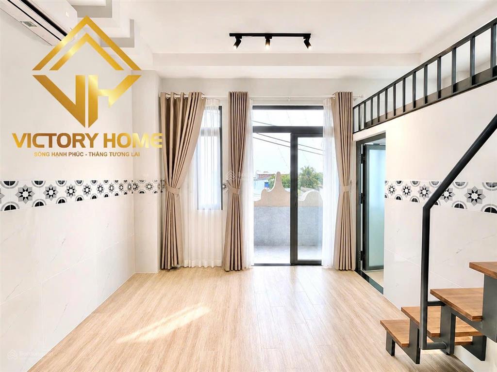 Gác cao 45m2 + ban công siêu rộng full nội thất mới ngay bình lợi, bình thạnh
