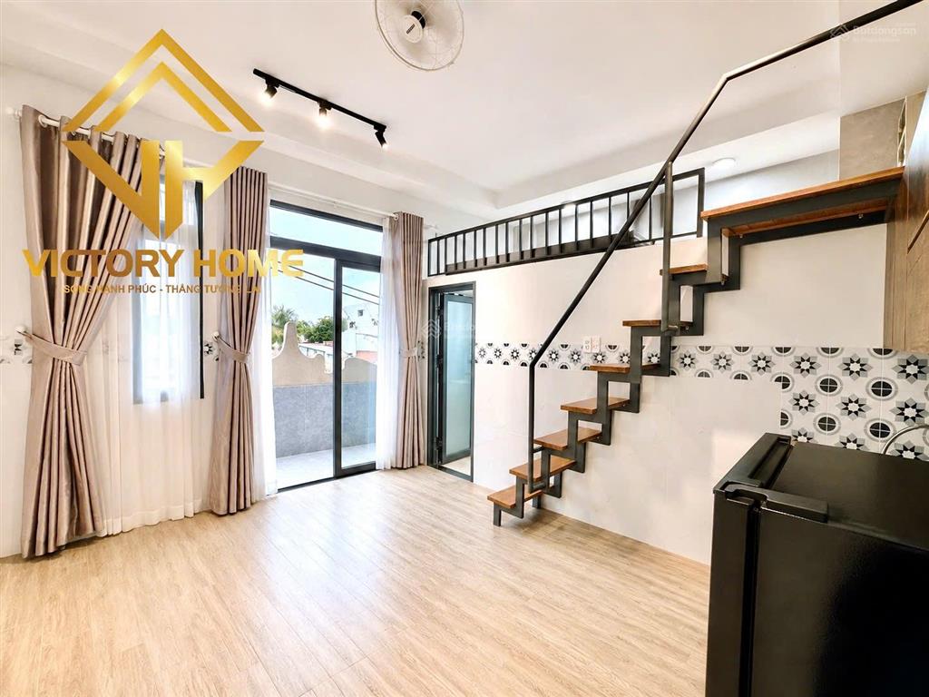 Gác cao 45m2 + ban công siêu rộng full nội thất mới ngay bình lợi, bình thạnh