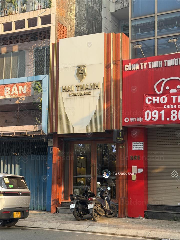 Quận 3  mặt tiền điện biên phủ  2 mt trước sau  nở hậu đẹp  65,4m2  22 tỷ