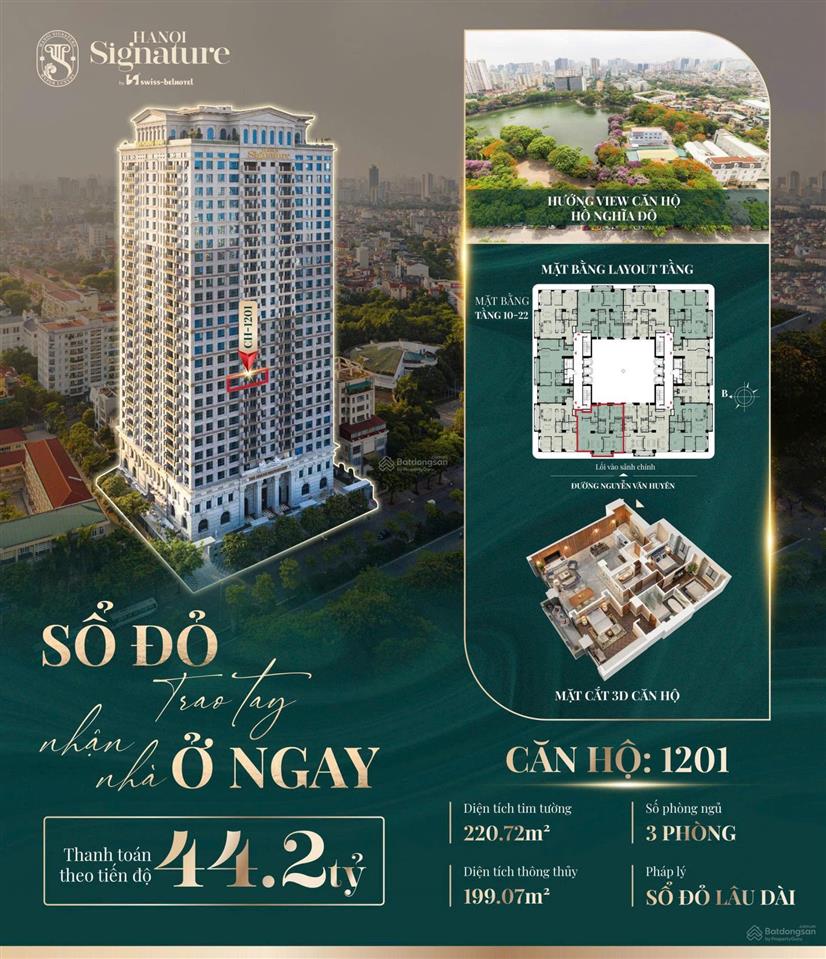 Bảo vật xanh 39,898 tỷ giữa tầng cao hanoi signature
