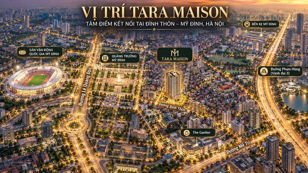 Mở bán tòa căn hộ tara maison view pháo hoa svđ mỹ đình, thang máy riêng căn hộ