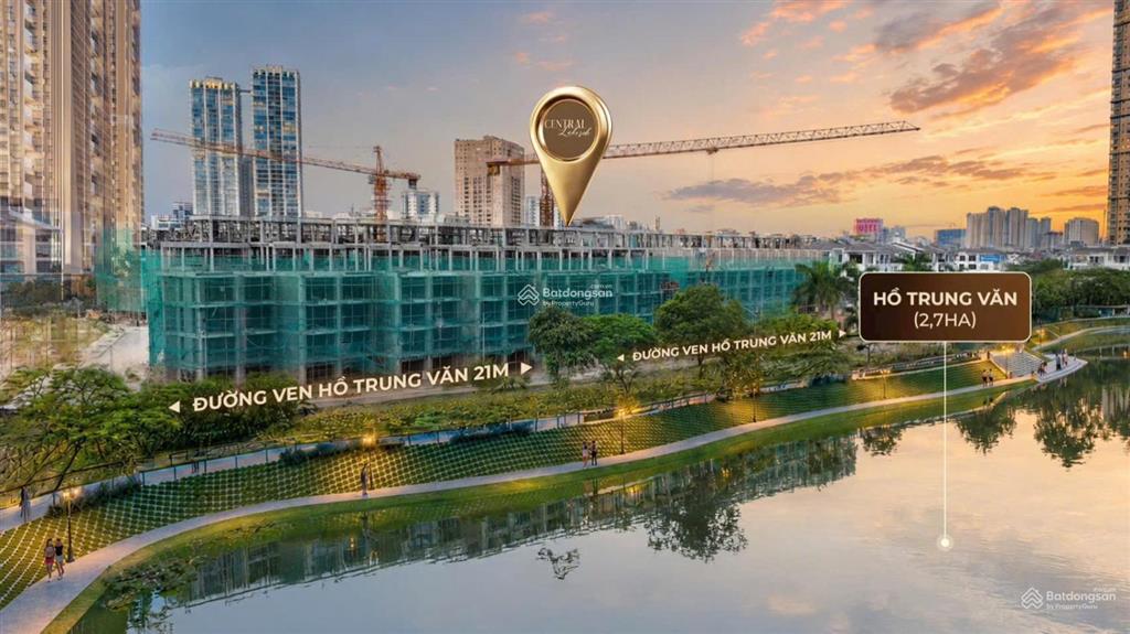 Central lakeside sống đẳng cấp giữa 3 mặt hồ, townhouse giá trị bậc nhất