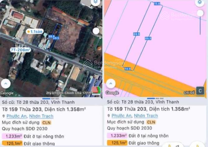 Bán đất mặt tiền vĩnh thanh, nhơn trạch gần sân bay long thành