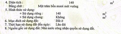 Bán loại bđs khác tại hồ bé, p6, mỹ tho, tiền giang, 140m2
