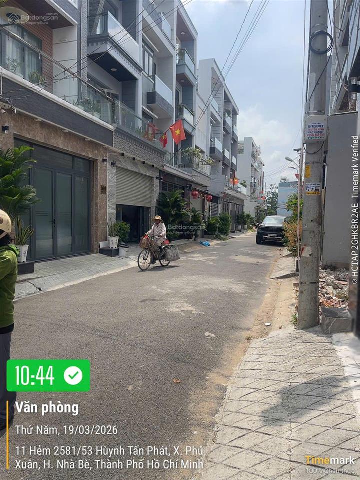 Bán nhà đẹp mới 100%  giá 7,95tỷ  4 tầng  dt 5x16  mặt tiền đường 8m  huỳnh tấn phát  nhà bè