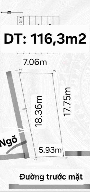 Nhà đất bán chính chủ
diện tích 116m2 ( mặt tiền 6m, hậu 7m) có 2 mặt tiền giáp đường liên xã rộng