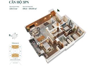 Bán căn 3pn vvip hanoi signature view hồ tây, ngắm pháo hoa tại nhà  198m2 42.5tỷ  sổ hồng