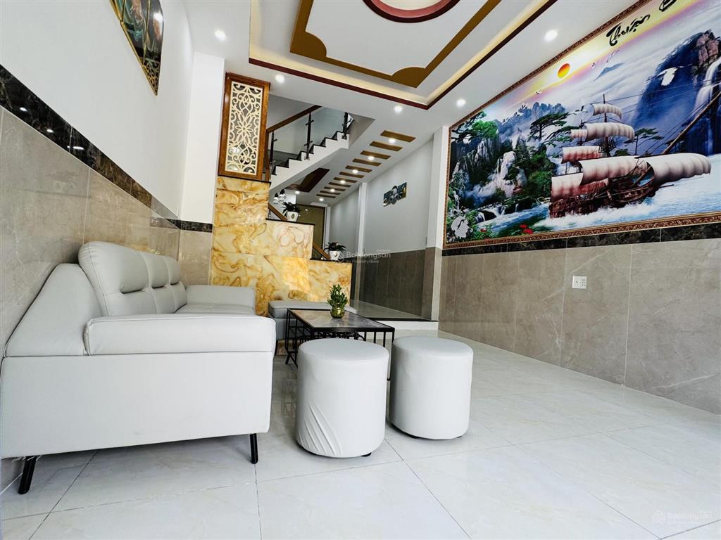 Bán nhà đẹp giá rẻ nhà 4 tấm nhà mới dt 4x15=60m2 shr hoàn công chủ tặng đầy đủ nội thất cao cấp