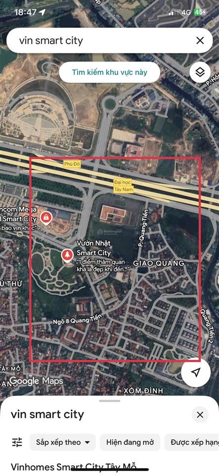 Hot nhất từ liêm quỹ đất 10.000m2 gần vin smart city giá chỉ 90k/m2