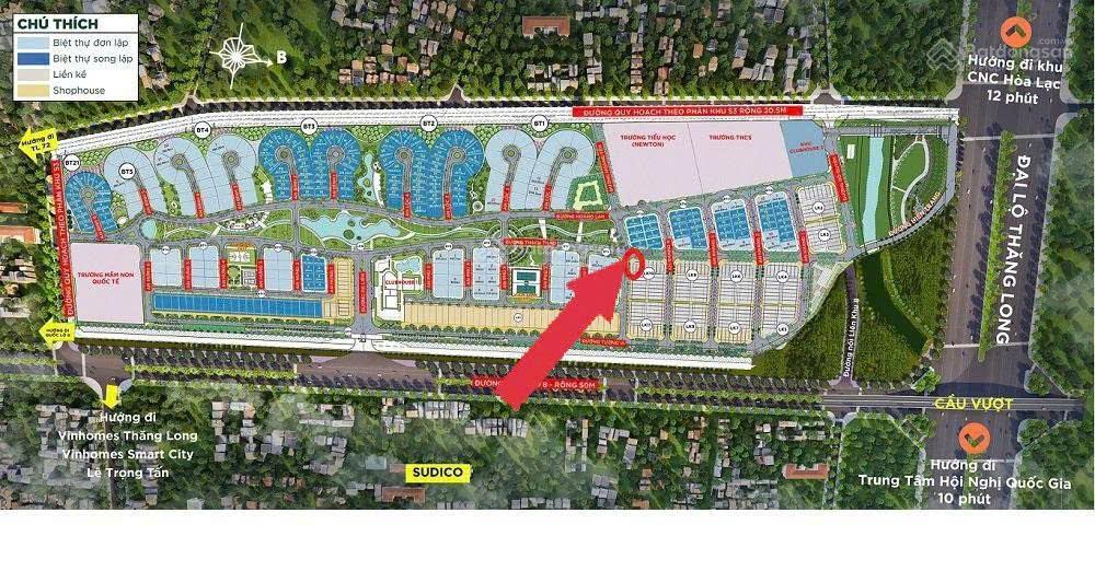 Cần bán căn liền kề góc 3 mặt thoáng tại khu đô thị compound khép kín hado charm villas