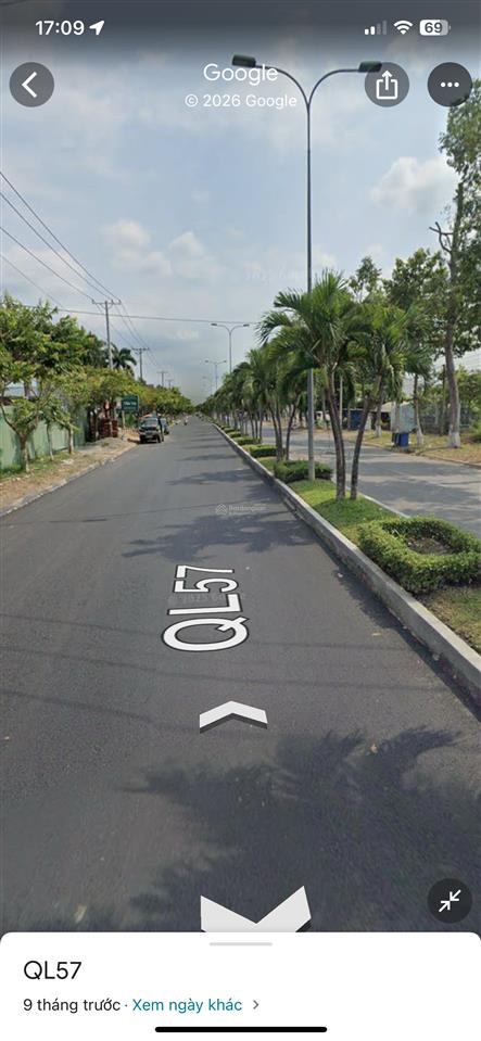 Bán gấp đất tại quốc lộ 57, 150 tỷ, 7700m2, mặt tiền 30m