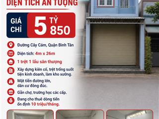 Bán nhà mặt tiền kinh doanh diện tích ấn tượng