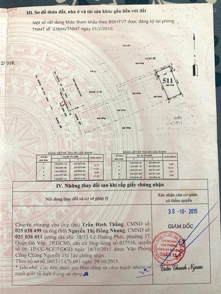 Bán nr đường thạnh lộc 37, q12, hcm, giá tốt 9 tỷ, 200m2, view đẹp