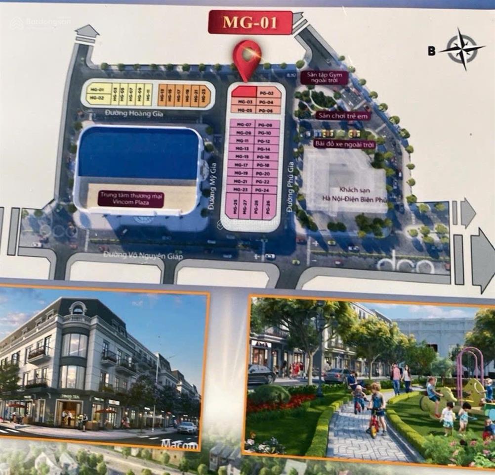 Cắt lỗ sâu 4,9 tỷ căn góc vincom shophouse điện biên mặt tiền võ nguyên giáp trung tâm tp.