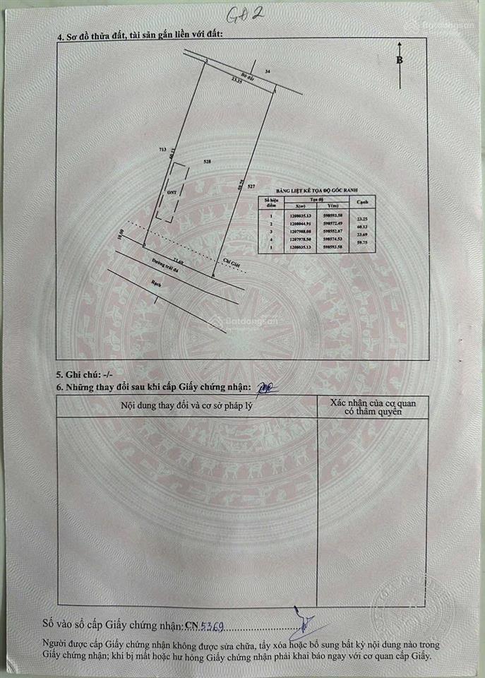 Bán lô đất mặt tiền đường xe tải dt 23x60m đất đẹp sẵn sổ đường 156 bình mỹ, củ chi