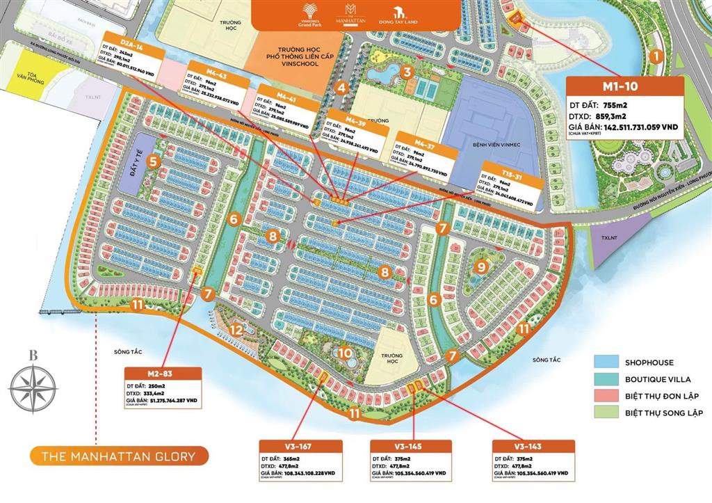 Biệt thự đơn lập độc bản chỉ còn 2 căn tại vinhomes grand park giảm 23%