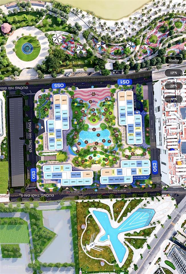 Tuyệt phẩm căn góc 3pn the opus one  view trực diện công viên 36ha đẳng cấp