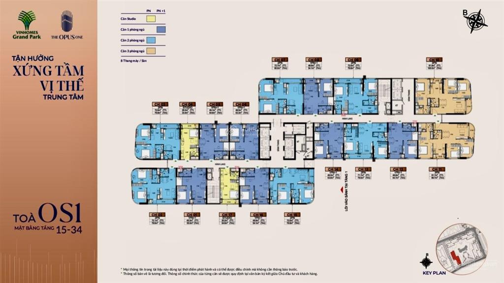 Tuyệt phẩm căn góc 3pn the opus one  view trực diện công viên 36ha đẳng cấp