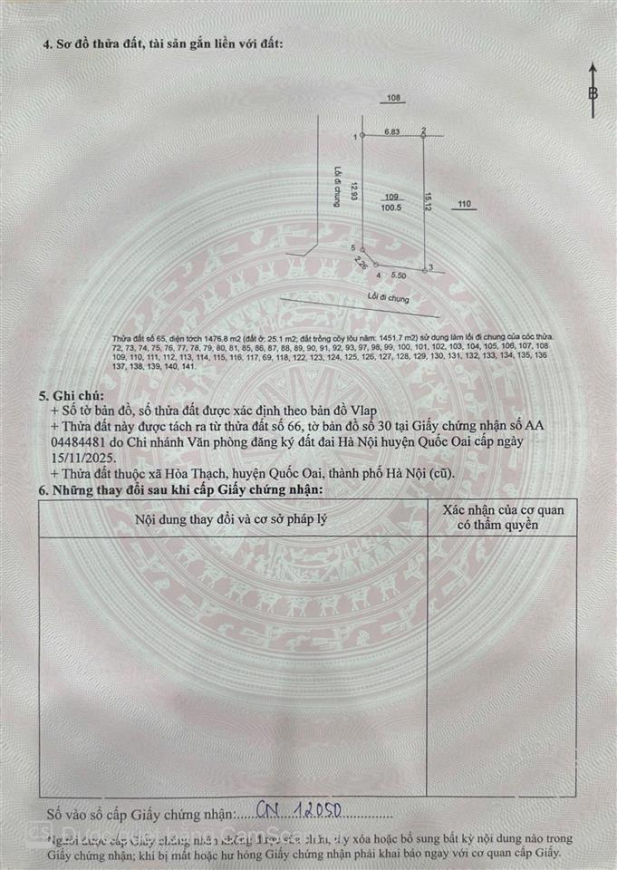 Chính chủ gửi bán 100m2 tại đường 21, phú cát, hà nội, giá tốt 2,5 tỷ 0977 514 ***