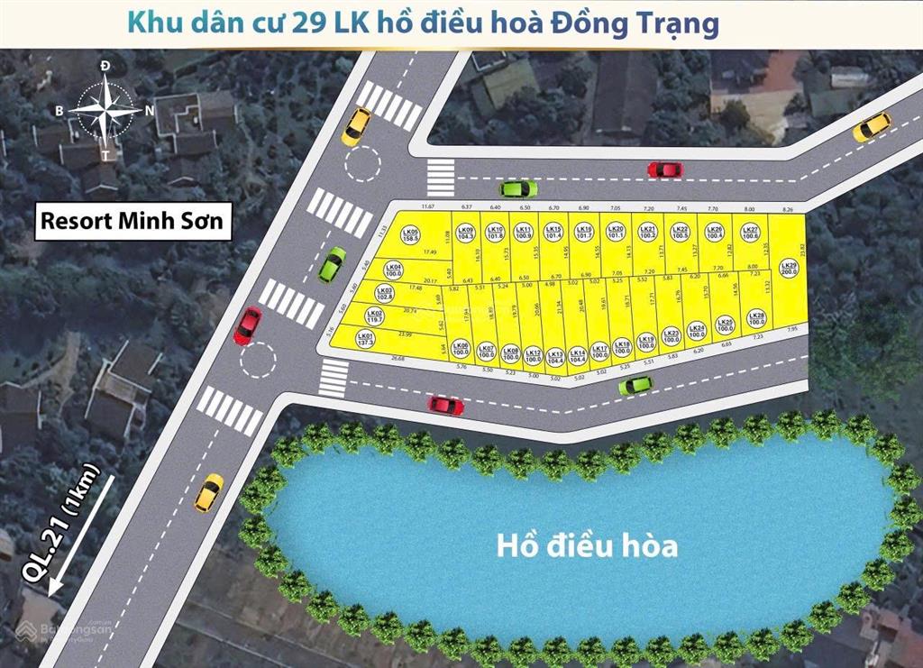 Bán đất xã hoà lạc xây ngay cho thuê, 100m2 view hồ mt 8m chỉ hơn 3 tỷ 0977 514 ***