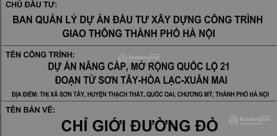 Bán đất hoà lạc thôn 6 xã phú cát, dt 100m2 mt 6m sẵn sổ sang tên 0977 514 ***