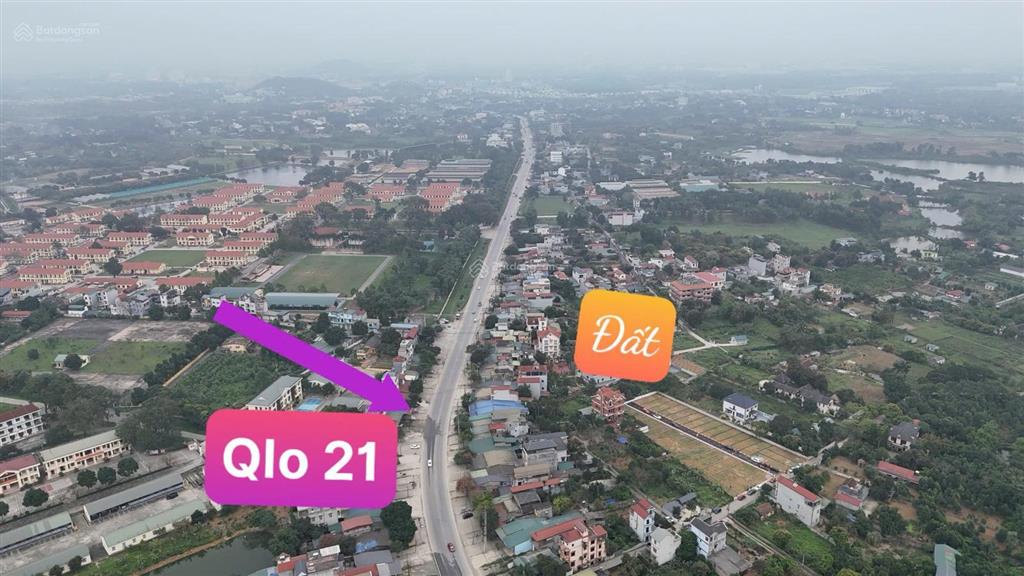 Bán đất hoà lạc thôn 6 xã phú cát, dt 100m2 mt 6m sẵn sổ sang tên 0977 514 ***