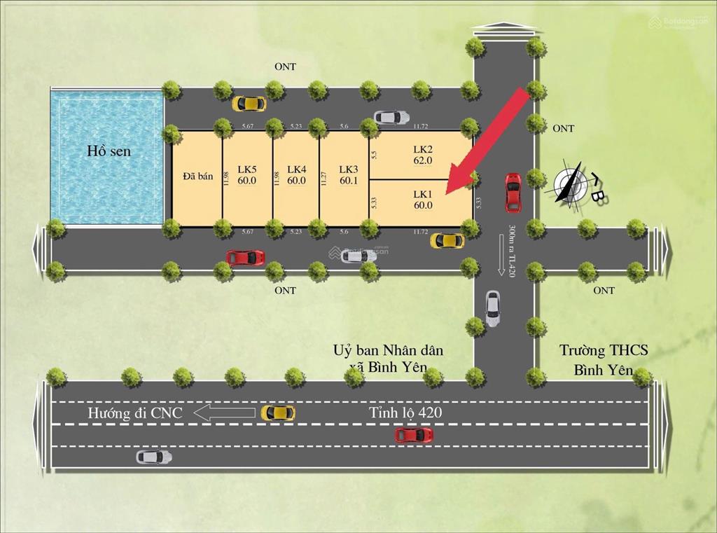 Bán đất cổng uỷ ban xã hạ bằng, thôn sen trì, hoà lạc, 2,1 tỷ, 60m2, sổ đỏ đầy đủ 0977 514 ***