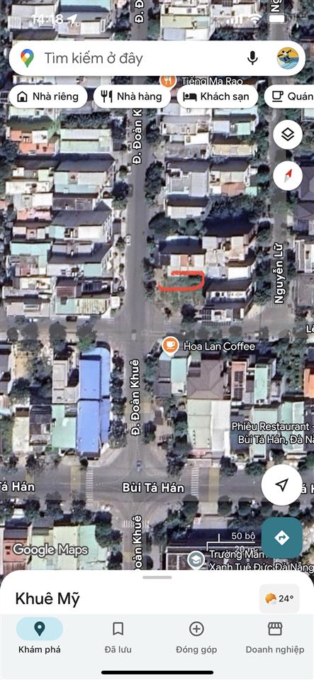 Đất 131 đoàn khuê, nam việt á (gd1) 100m2 gần 2 ngã tư bùi tá hán và lê hữu khánh