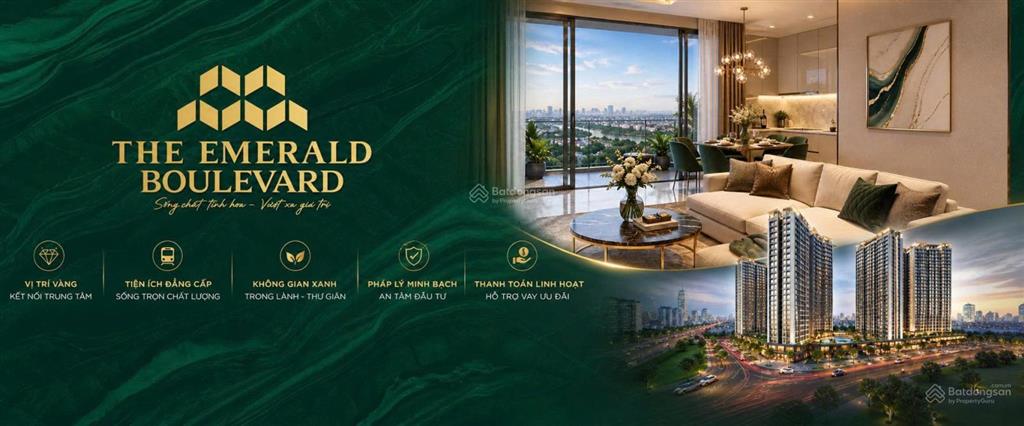 Chỉ với 400tr sở hữu ngay vị trí vàng emerald boulevard  cửa ngõ tp.hcm