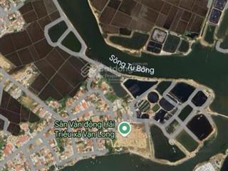 Bán lô đất hai mt vạn long tu bông, dt 151,6m² có 136m² thổ cư giá 19,5 triệu/m²