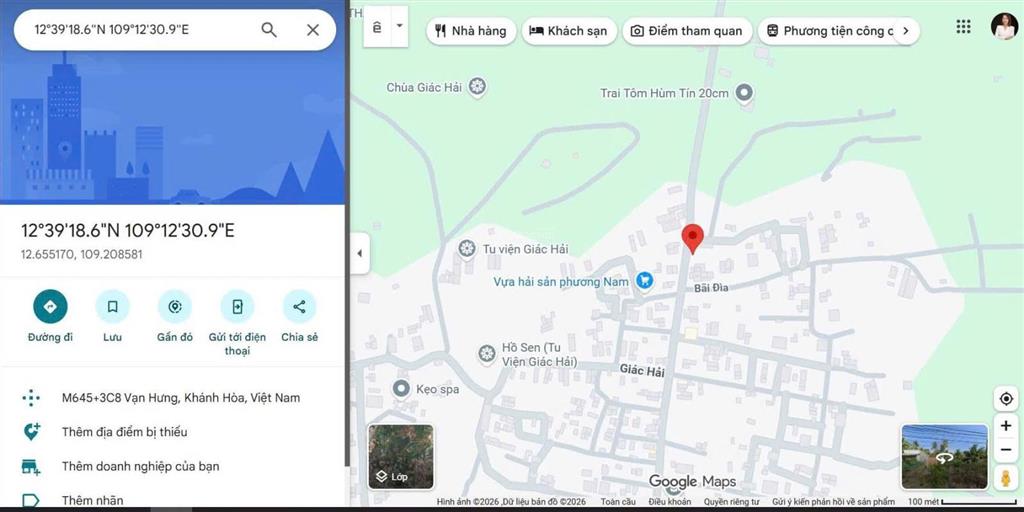 Bán đất mặt tiền đường nhựa xuân tự 1, vạn hưng, vạn ninh, khánh hòa chỉ 23,5 triệu/m²