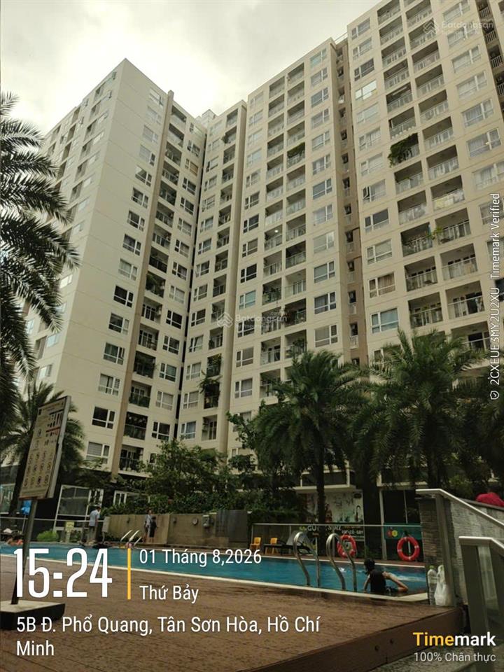 Bán cc sky center, phổ quang, giá 5,55 tỷ, dt 74m2, 2pn 2wc view hồ bới   0916 565 *** tiến