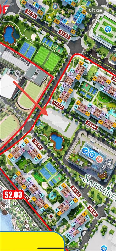 Bán lô đỗ xe tại đối diện s2  17 vinhomes ocean park 1, giá 480 triệu