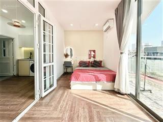 Cho thuê căn hộ quận 1, 1pn ban công thoáng mát, máy giặt riêng, gần đh văn lang, cầu ông lãnh