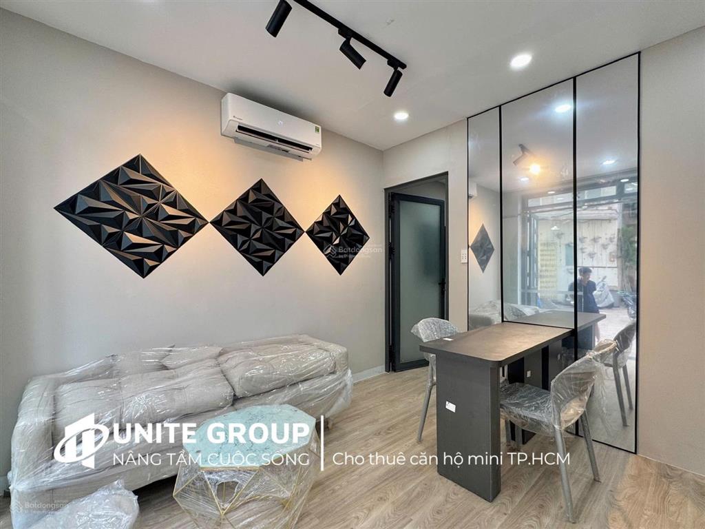 Cho thuê căn hộ 1pn 1pk 40m2 quận 3 gần ga sài gòn, đh bách khoa full nội thất, thang máy
