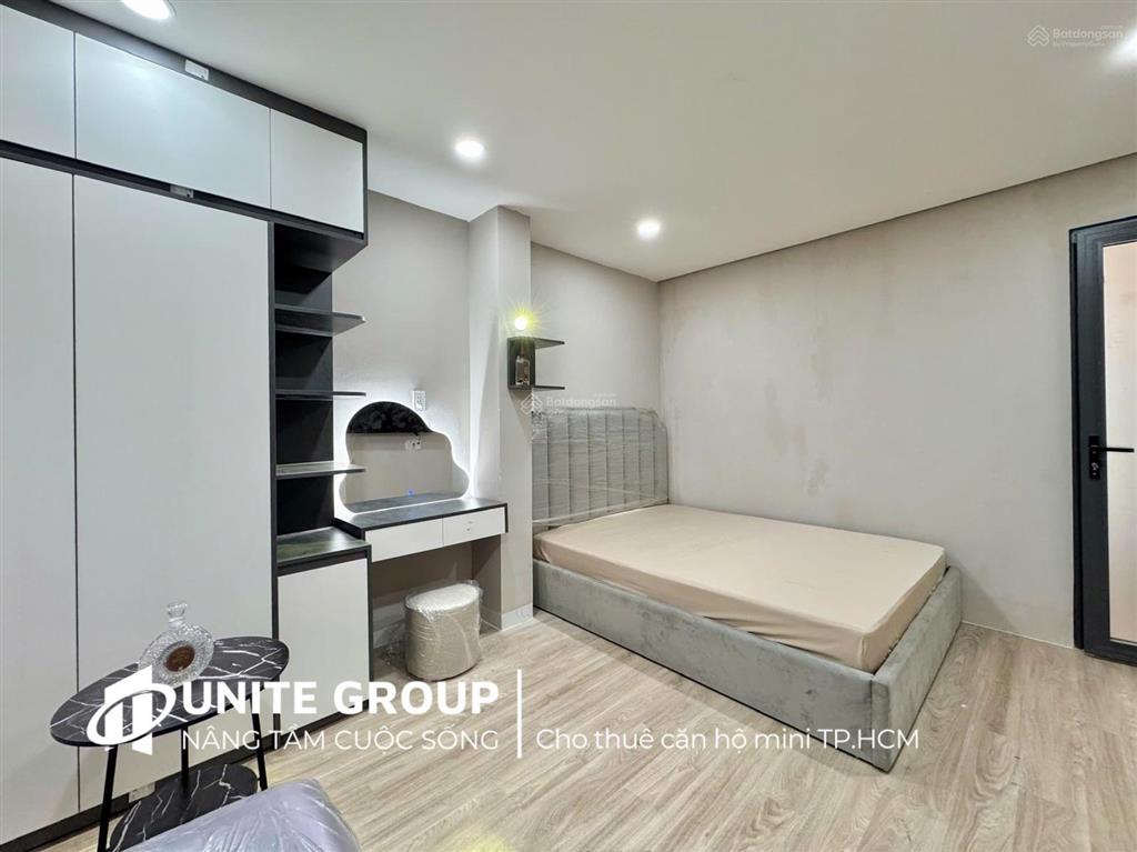 Cho thuê căn hộ 1pn 1pk 40m2 quận 3 gần ga sài gòn, đh bách khoa full nội thất, thang máy
