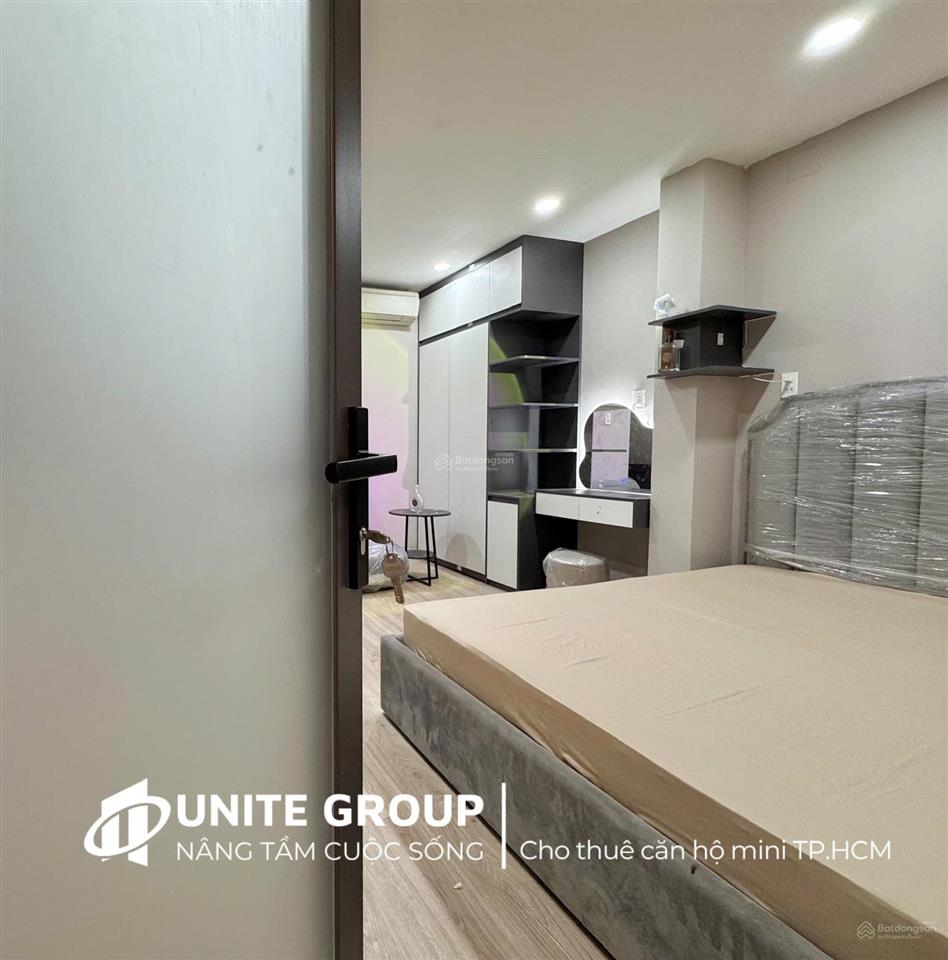 Cho thuê căn hộ 1pn 1pk 40m2 quận 3 gần ga sài gòn, đh bách khoa full nội thất, thang máy