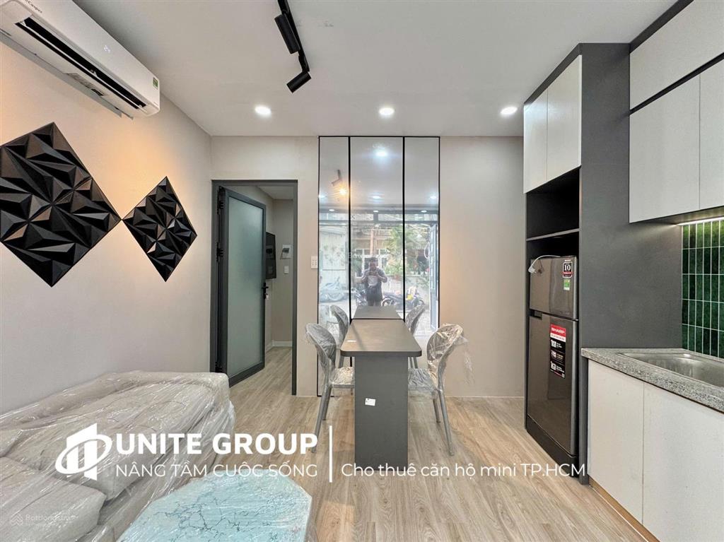 Cho thuê căn hộ 1pn 1pk 40m2 quận 3 gần ga sài gòn, đh bách khoa full nội thất, thang máy
