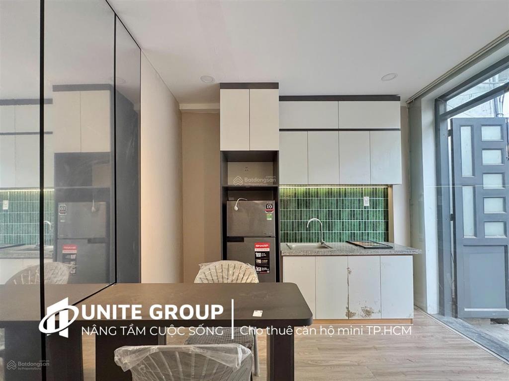 Cho thuê căn hộ 1pn 1pk 40m2 quận 3 gần ga sài gòn, đh bách khoa full nội thất, thang máy