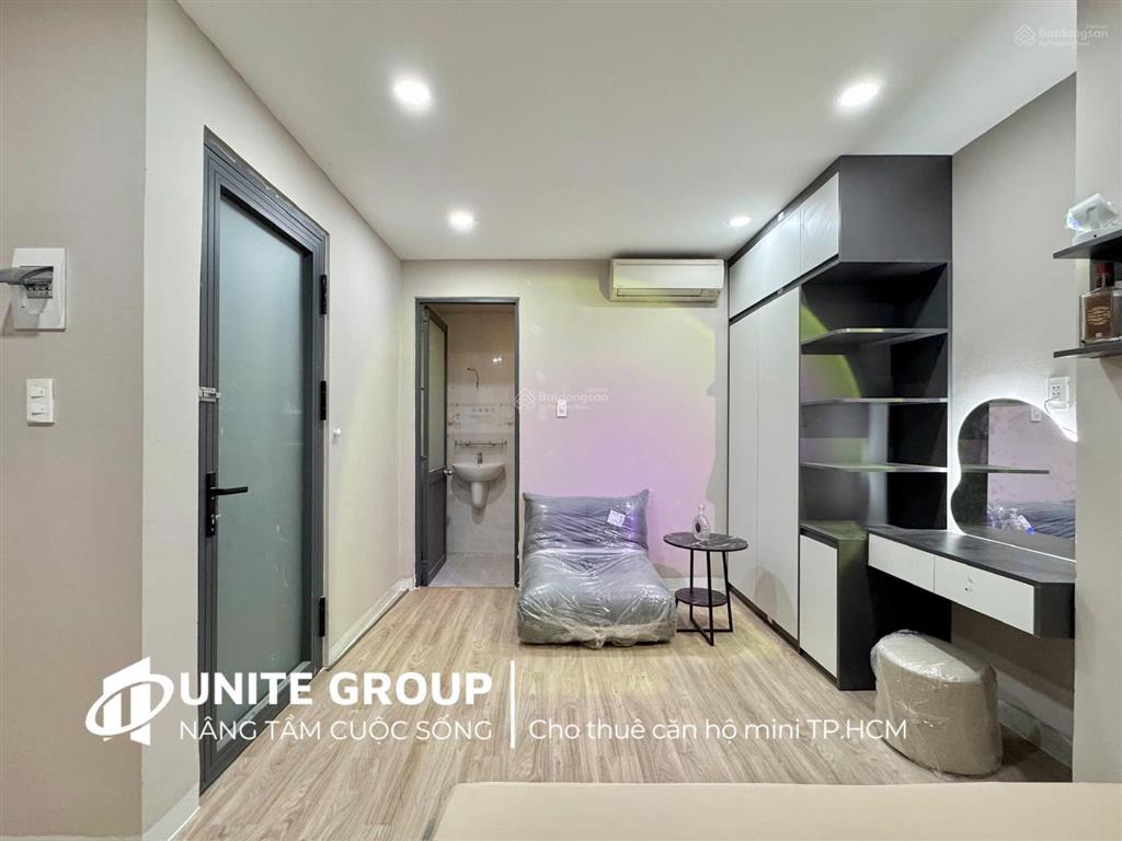 Cho thuê căn hộ 1pn 1pk 40m2 quận 3 gần ga sài gòn, đh bách khoa full nội thất, thang máy