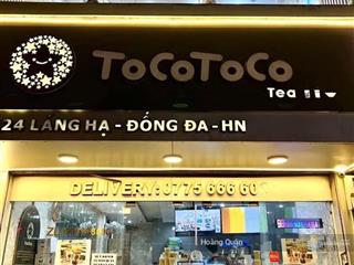 Bán nhà mặt phố láng hạ 81m2  mt 8m hoa hậu  bank thuê 85tr/th  giá 580tr/m2