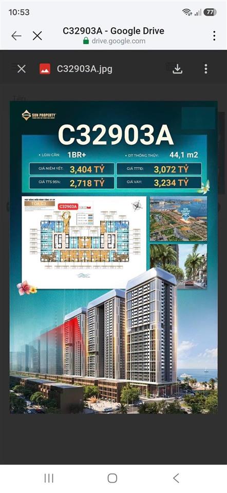 Cực rẻ căn hộ sun centro town, bãi cháy, 31m2, tầng 1020 giá tháng ngâu 1,6 tỷ