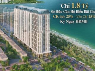 Chỉ 1.6 tỷ  chiết khấu đến 25%, vốn chỉ 25%, căn hộ biển bãi cháy vay 0% lãi đến 30 tháng